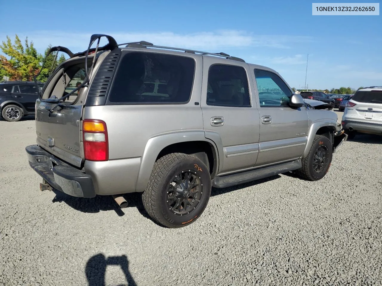 2002 Chevrolet Tahoe K1500 VIN: 1GNEK13Z32J262650 Lot: 70925194