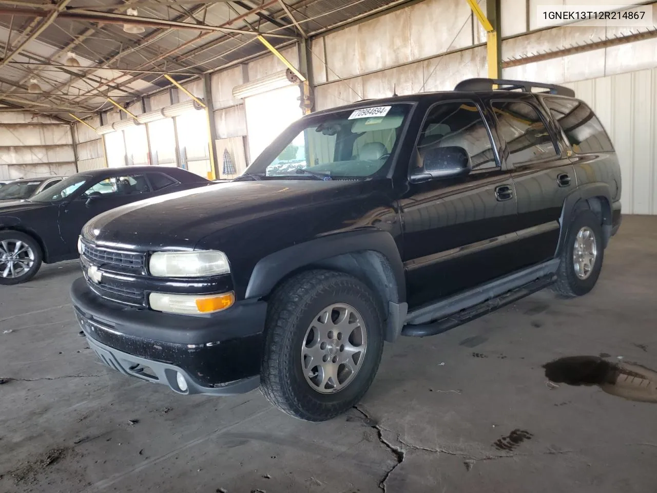 2002 Chevrolet Tahoe K1500 VIN: 1GNEK13T12R214867 Lot: 70984694