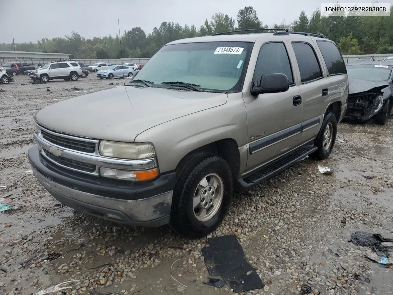 2002 Chevrolet Tahoe C1500 VIN: 1GNEC13Z92R283808 Lot: 71348574