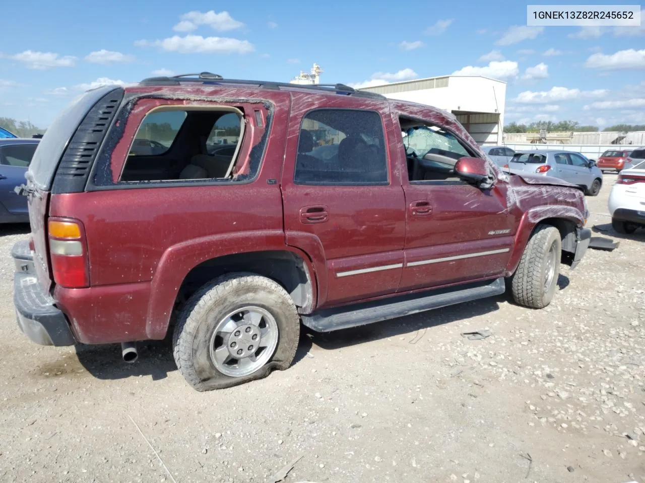 2002 Chevrolet Tahoe K1500 VIN: 1GNEK13Z82R245652 Lot: 71496024