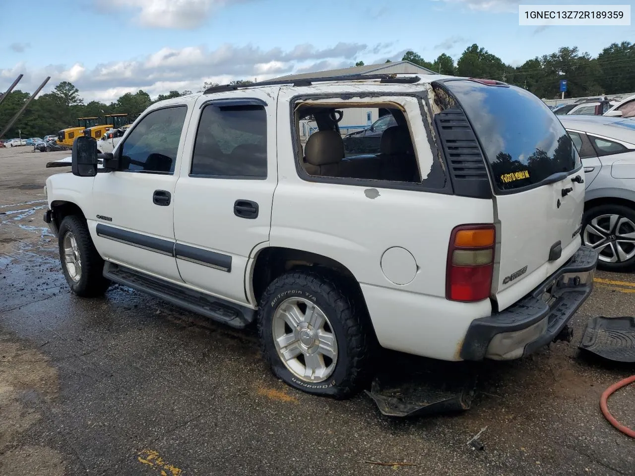 2002 Chevrolet Tahoe C1500 VIN: 1GNEC13Z72R189359 Lot: 71504944