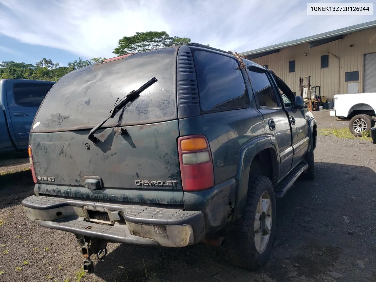 2002 Chevrolet Tahoe K1500 VIN: 1GNEK13Z72R126944 Lot: 71868704