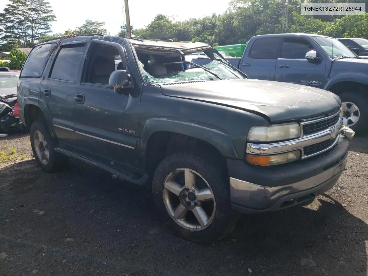 2002 Chevrolet Tahoe K1500 VIN: 1GNEK13Z72R126944 Lot: 71868704