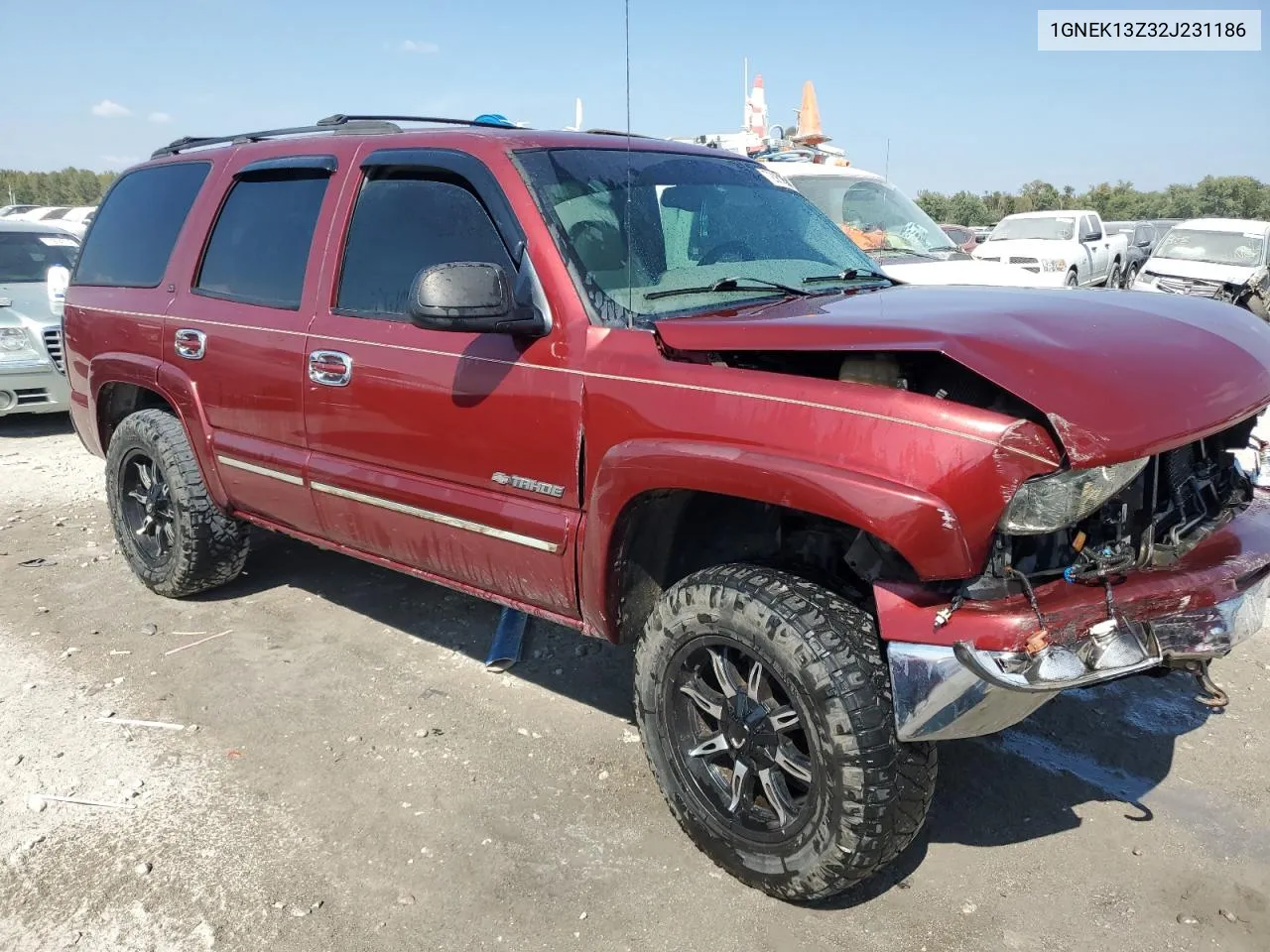 2002 Chevrolet Tahoe K1500 VIN: 1GNEK13Z32J231186 Lot: 72061894