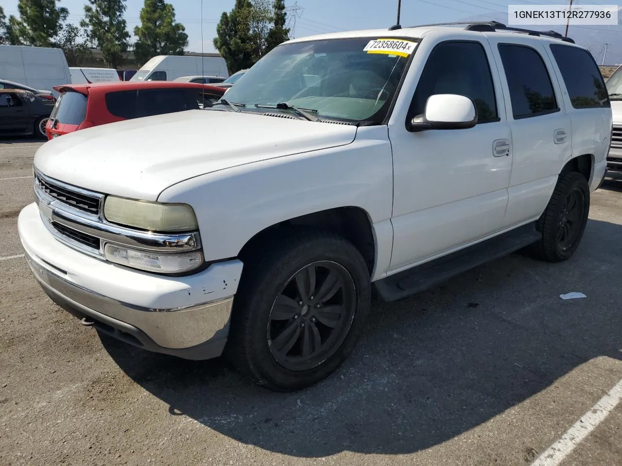 2002 Chevrolet Tahoe K1500 VIN: 1GNEK13T12R277936 Lot: 72358604