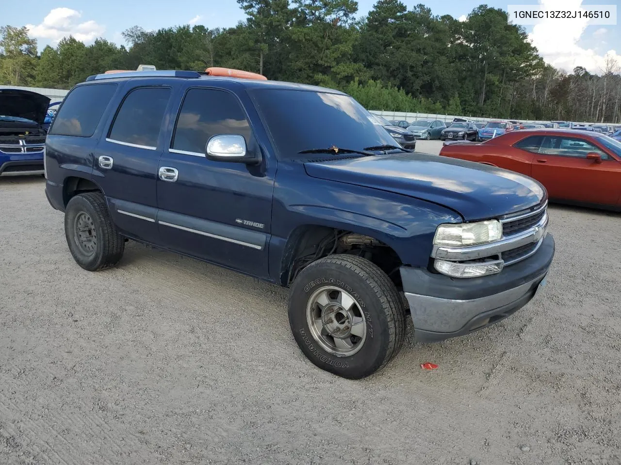 2002 Chevrolet Tahoe C1500 VIN: 1GNEC13Z32J146510 Lot: 72396064