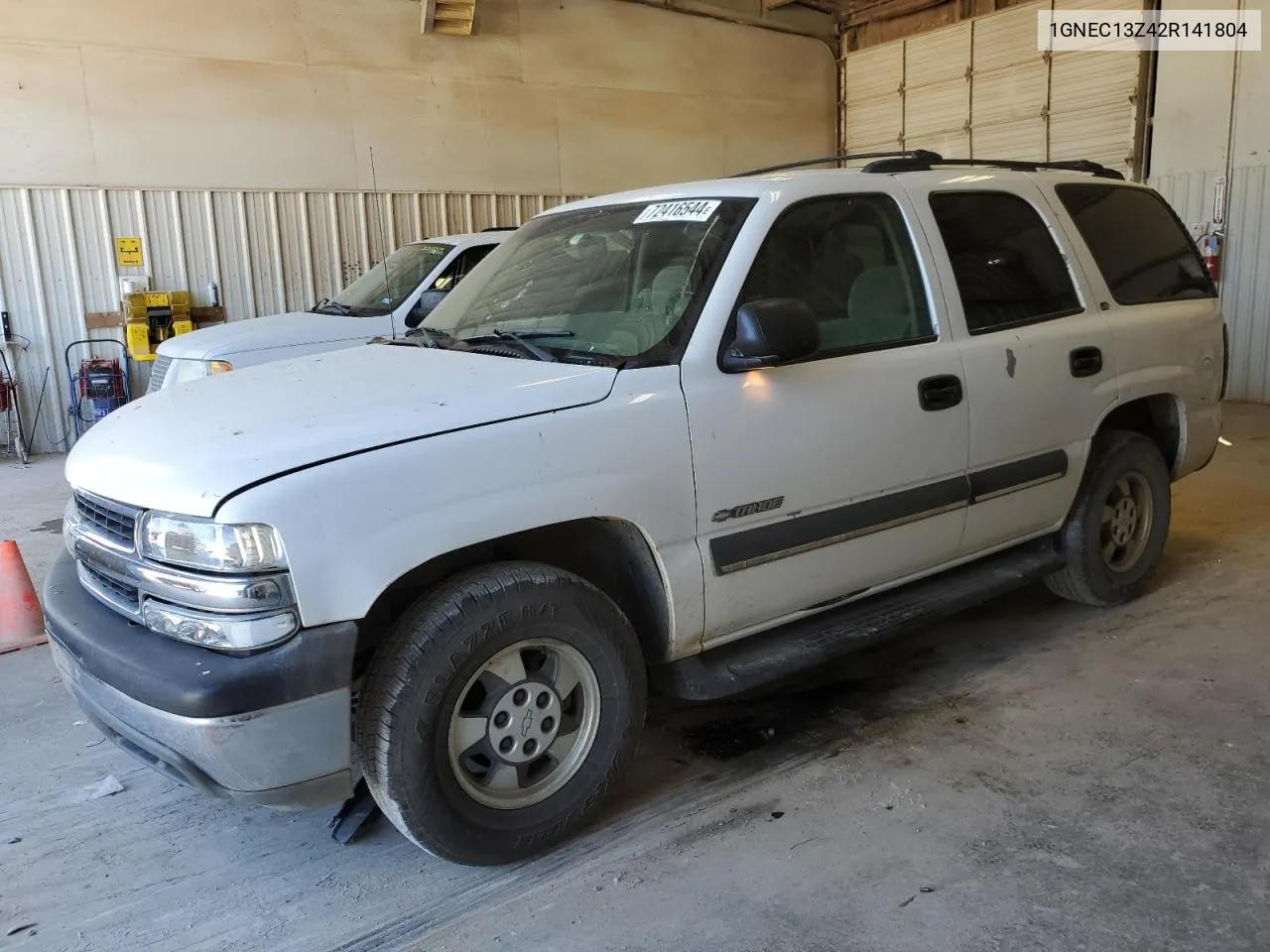 2002 Chevrolet Tahoe C1500 VIN: 1GNEC13Z42R141804 Lot: 72416544