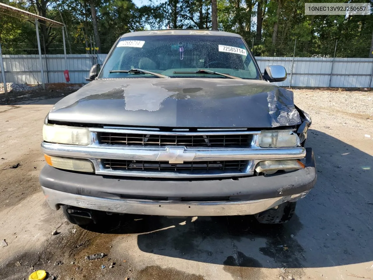 2002 Chevrolet Tahoe C1500 VIN: 1GNEC13V92J250657 Lot: 72585714