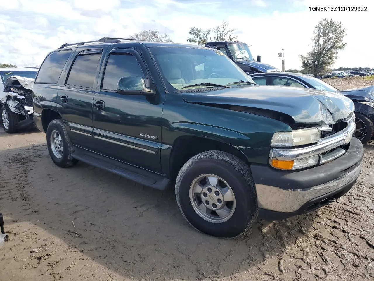 2002 Chevrolet Tahoe K1500 VIN: 1GNEK13Z12R129922 Lot: 72701204