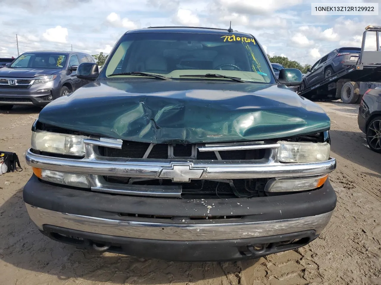 2002 Chevrolet Tahoe K1500 VIN: 1GNEK13Z12R129922 Lot: 72701204