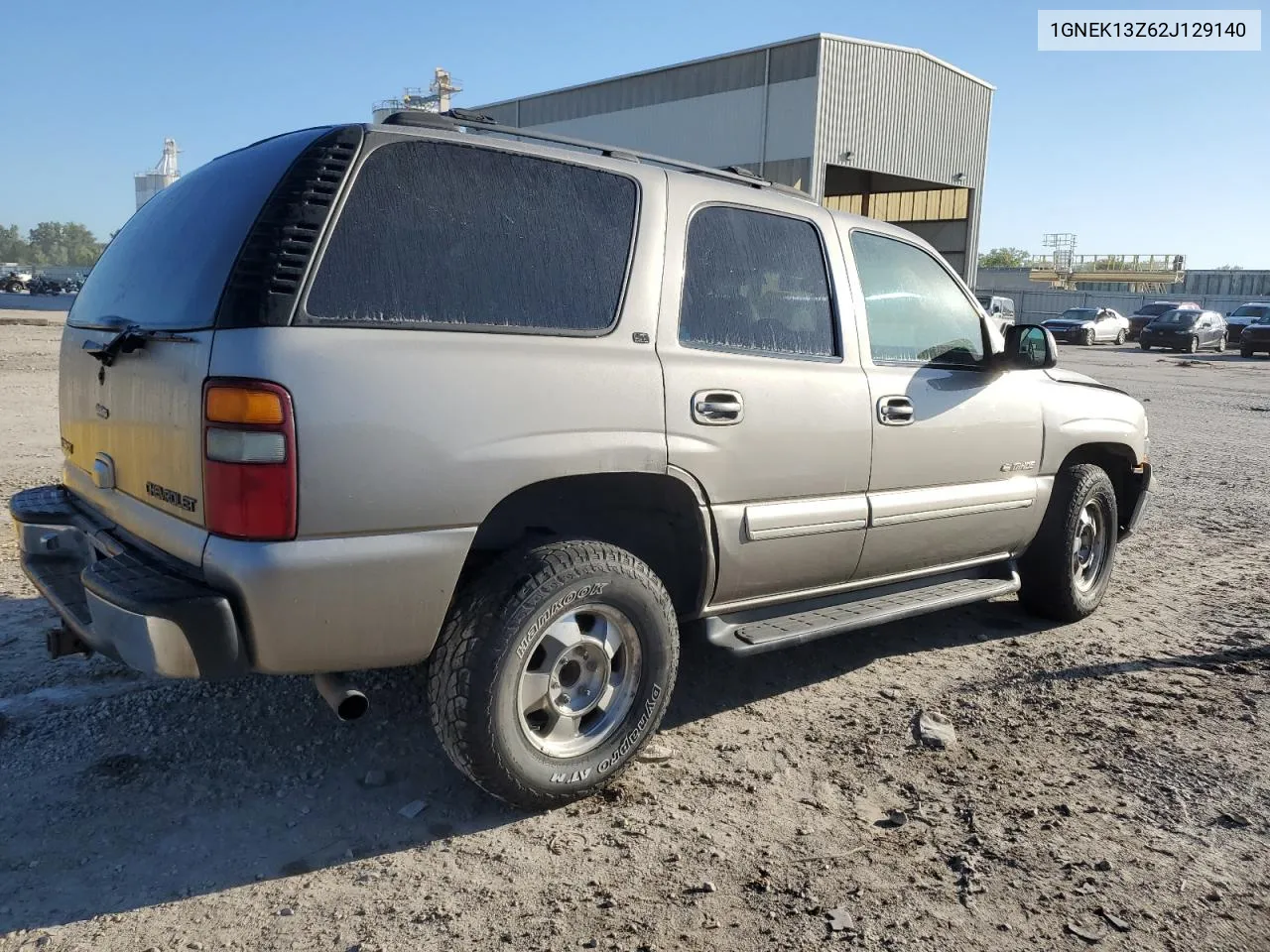 2002 Chevrolet Tahoe K1500 VIN: 1GNEK13Z62J129140 Lot: 72840814