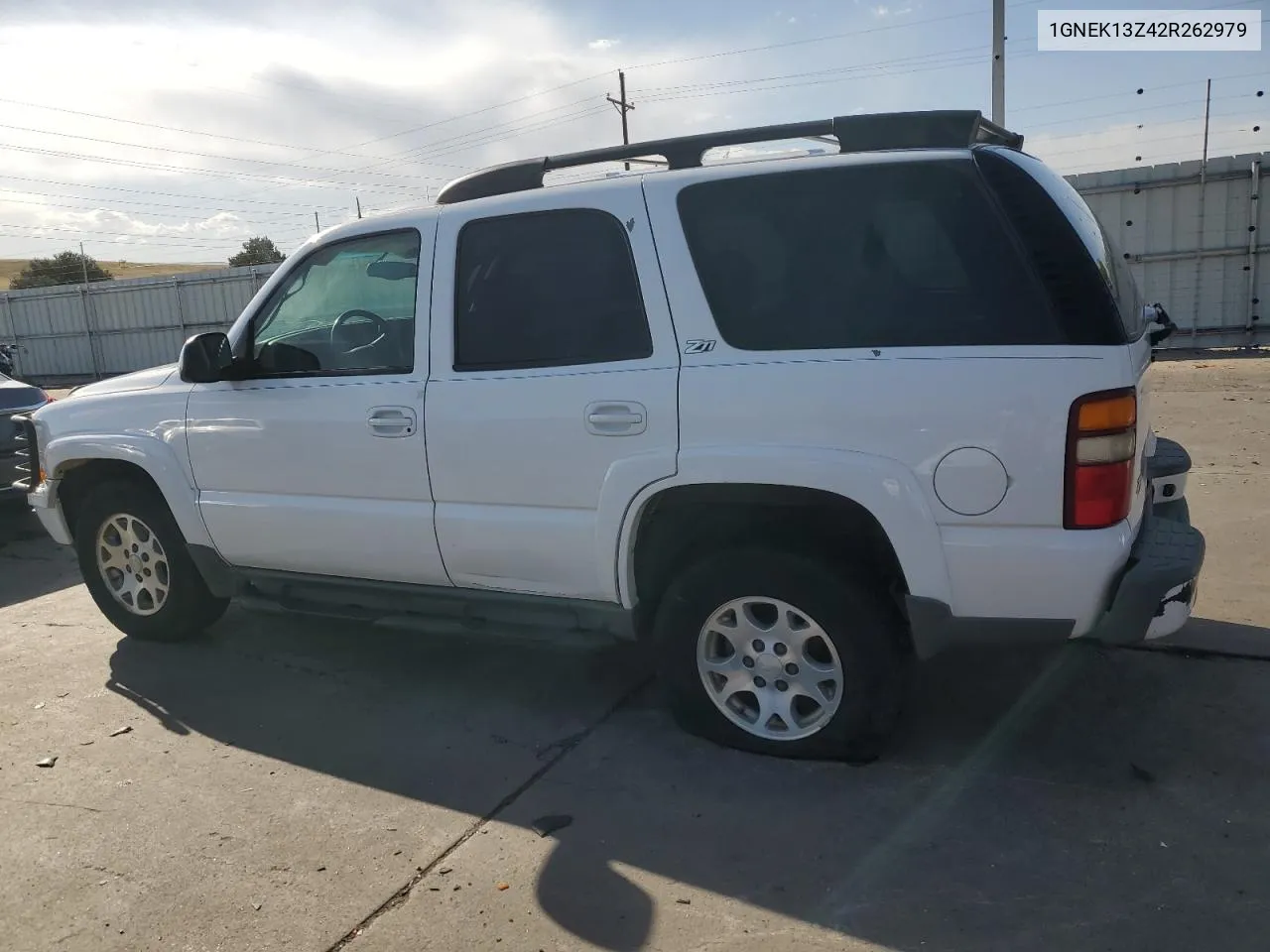 2002 Chevrolet Tahoe K1500 VIN: 1GNEK13Z42R262979 Lot: 72946504