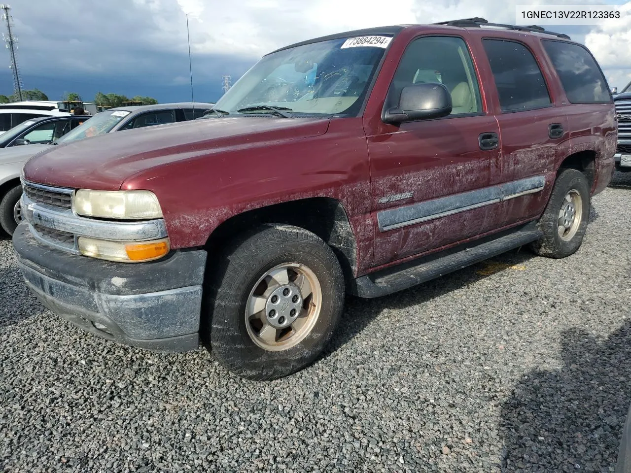 2002 Chevrolet Tahoe C1500 VIN: 1GNEC13V22R123363 Lot: 73884294