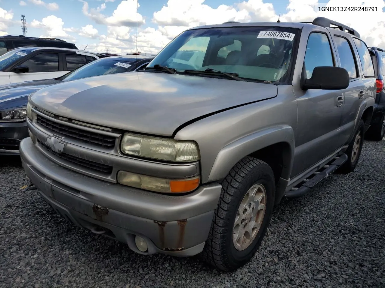 2002 Chevrolet Tahoe K1500 VIN: 1GNEK13Z42R248791 Lot: 74087854