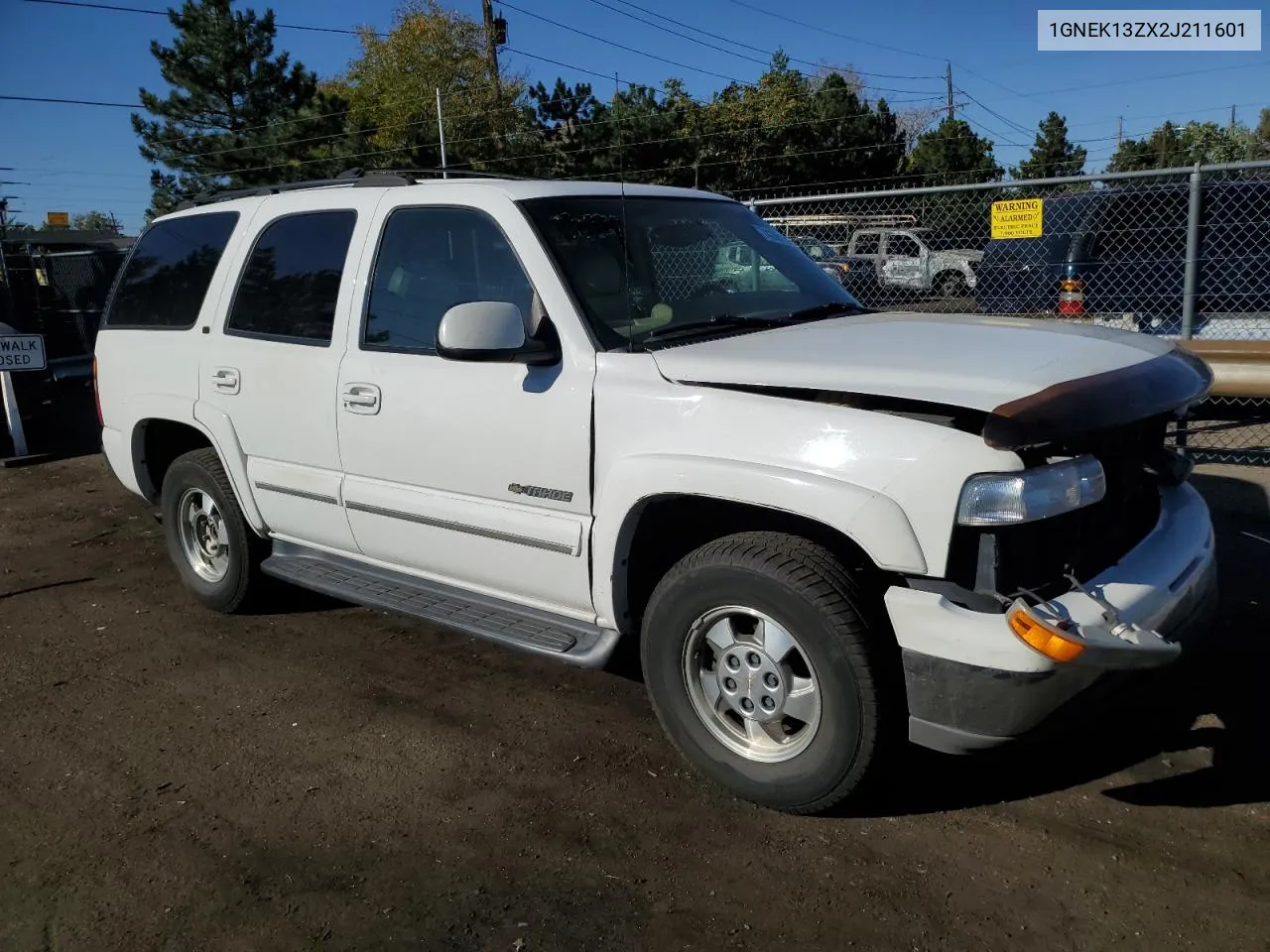 2002 Chevrolet Tahoe K1500 VIN: 1GNEK13ZX2J211601 Lot: 74288134