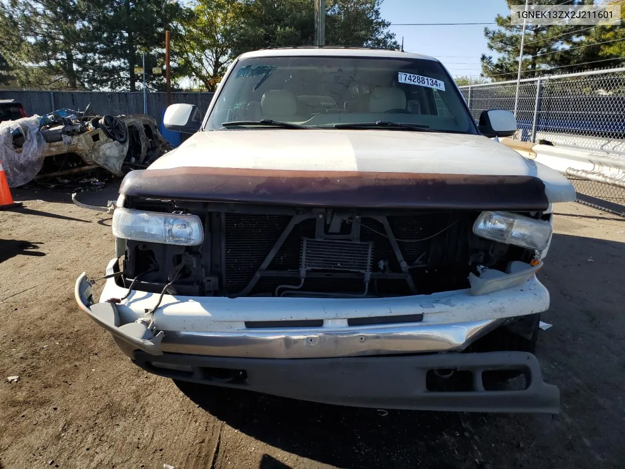 2002 Chevrolet Tahoe K1500 VIN: 1GNEK13ZX2J211601 Lot: 74288134