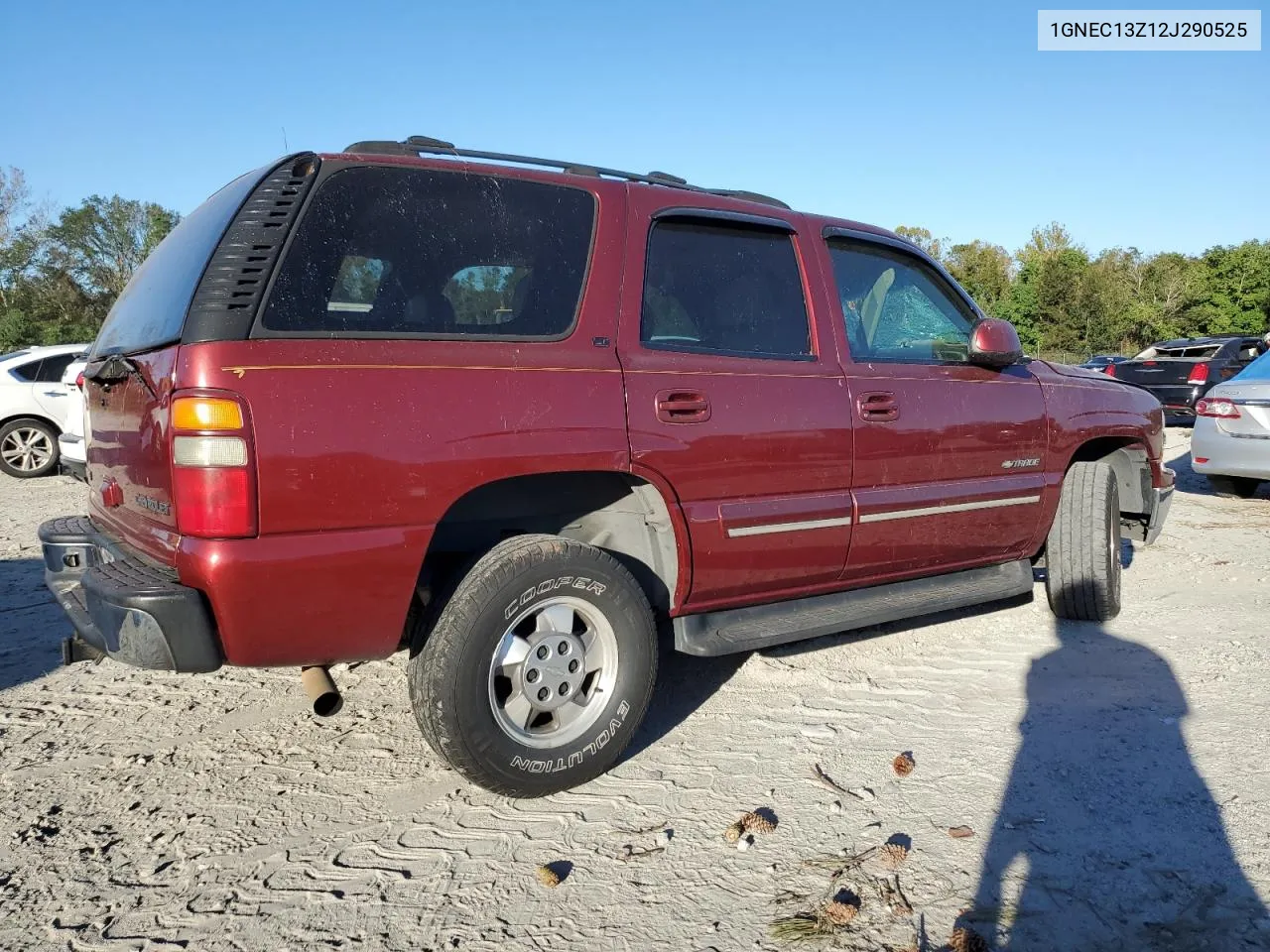 2002 Chevrolet Tahoe C1500 VIN: 1GNEC13Z12J290525 Lot: 74580734