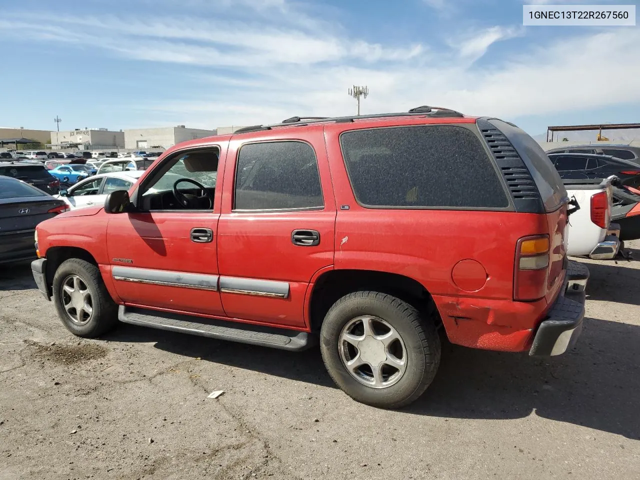 2002 Chevrolet Tahoe C1500 VIN: 1GNEC13T22R267560 Lot: 75644294