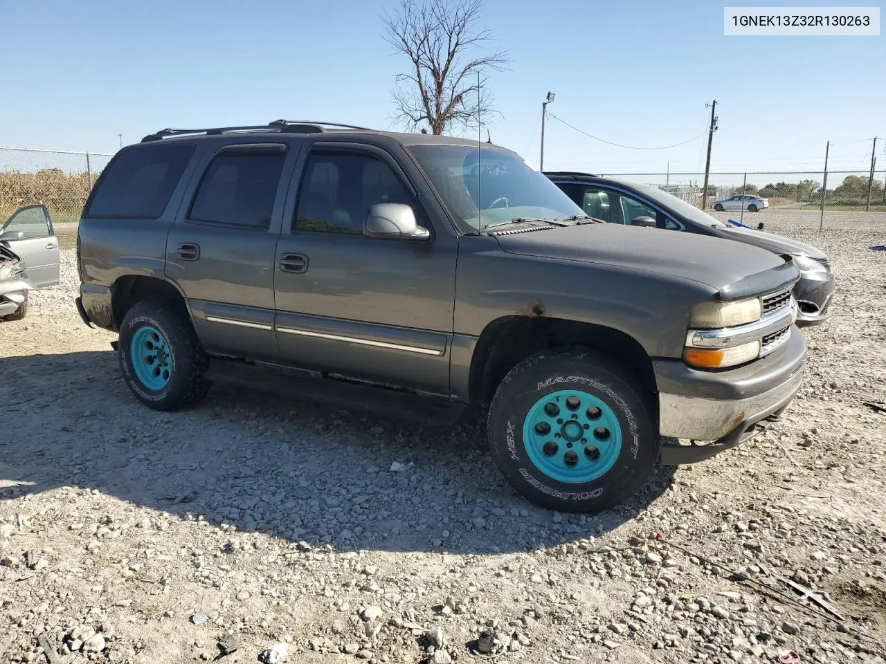 2002 Chevrolet Tahoe K1500 VIN: 1GNEK13Z32R130263 Lot: 75677274