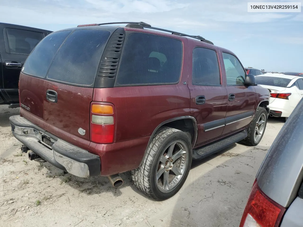 2002 Chevrolet Tahoe C1500 VIN: 1GNEC13V42R259154 Lot: 75911714