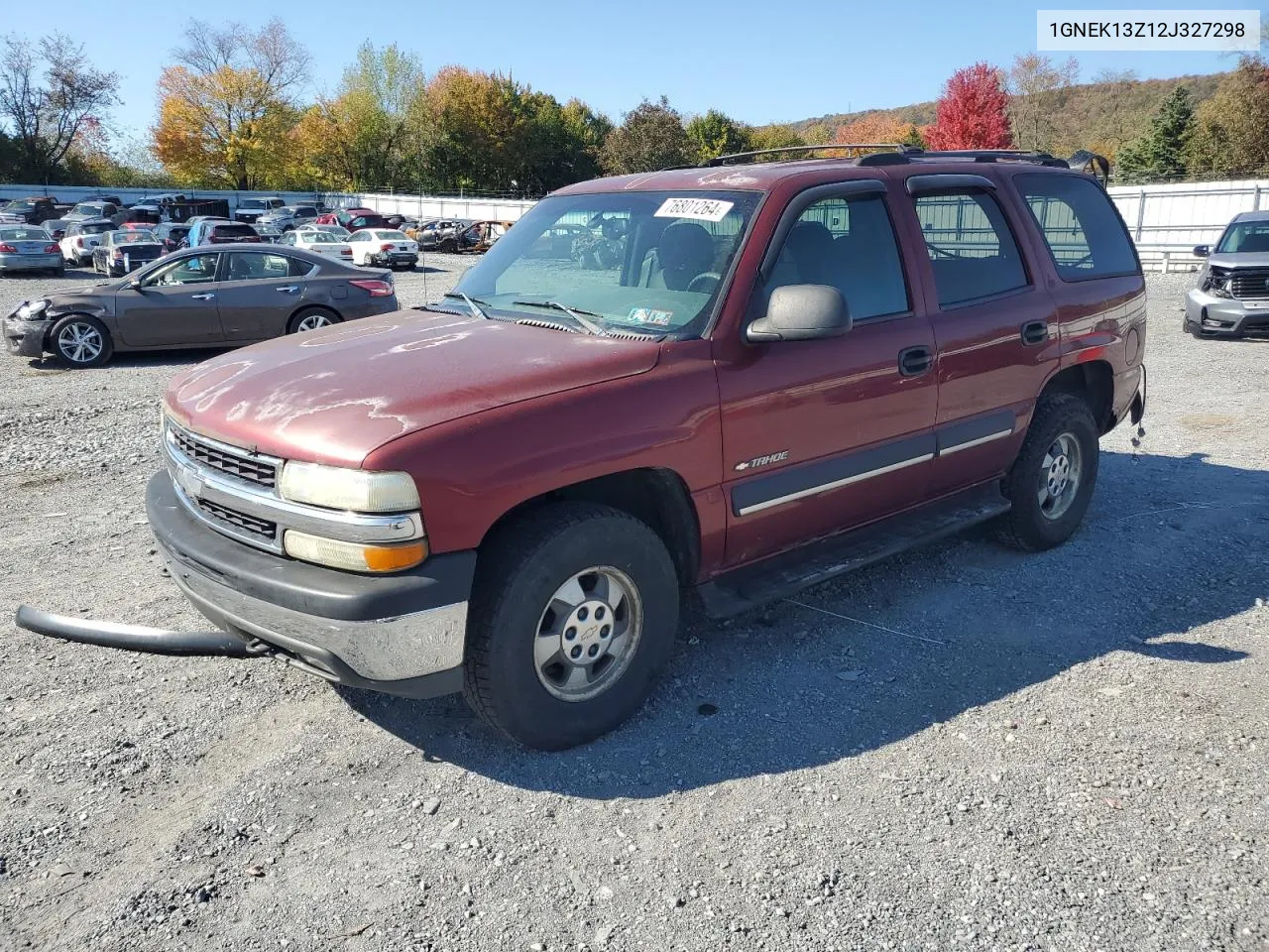 2002 Chevrolet Tahoe K1500 VIN: 1GNEK13Z12J327298 Lot: 76801264