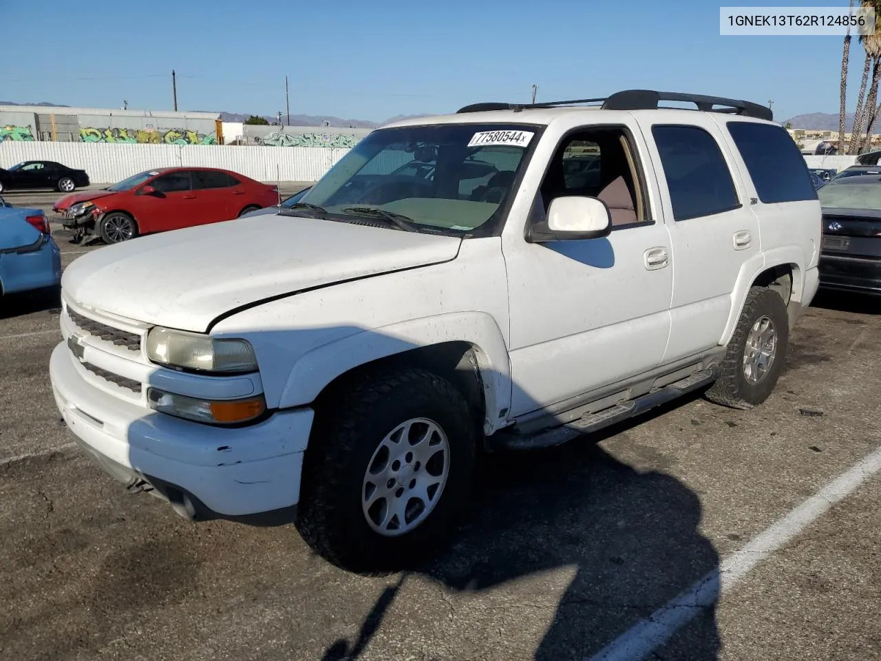 2002 Chevrolet Tahoe K1500 VIN: 1GNEK13T62R124856 Lot: 77580544