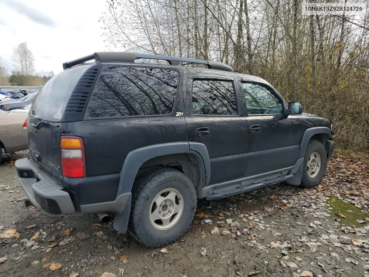 2002 Chevrolet Tahoe K1500 VIN: 1GNEK13Z92R124726 Lot: 78552614