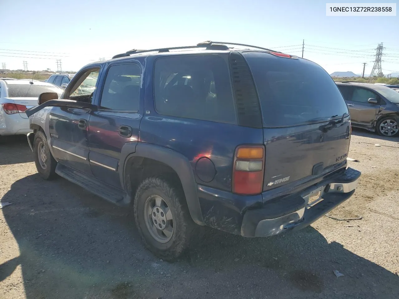 2002 Chevrolet Tahoe C1500 VIN: 1GNEC13Z72R238558 Lot: 79904914