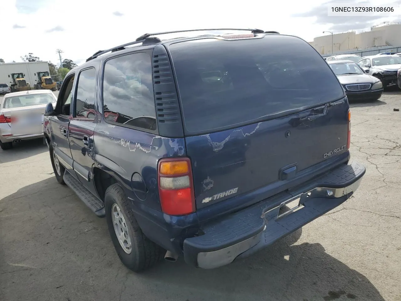 2003 Chevrolet Tahoe C1500 VIN: 1GNEC13Z93R108606 Lot: 48130684