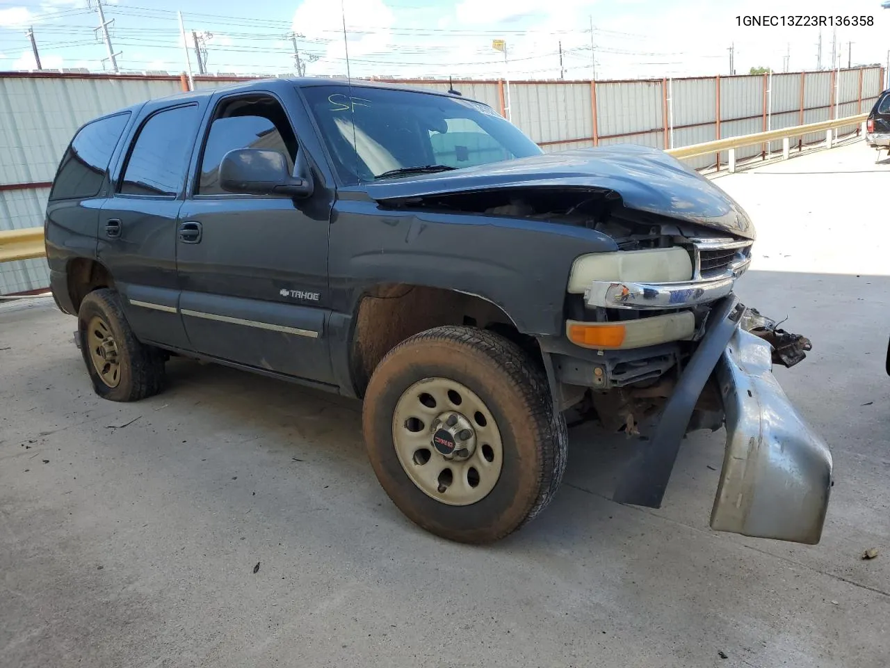 1GNEC13Z23R136358 2003 Chevrolet Tahoe C1500