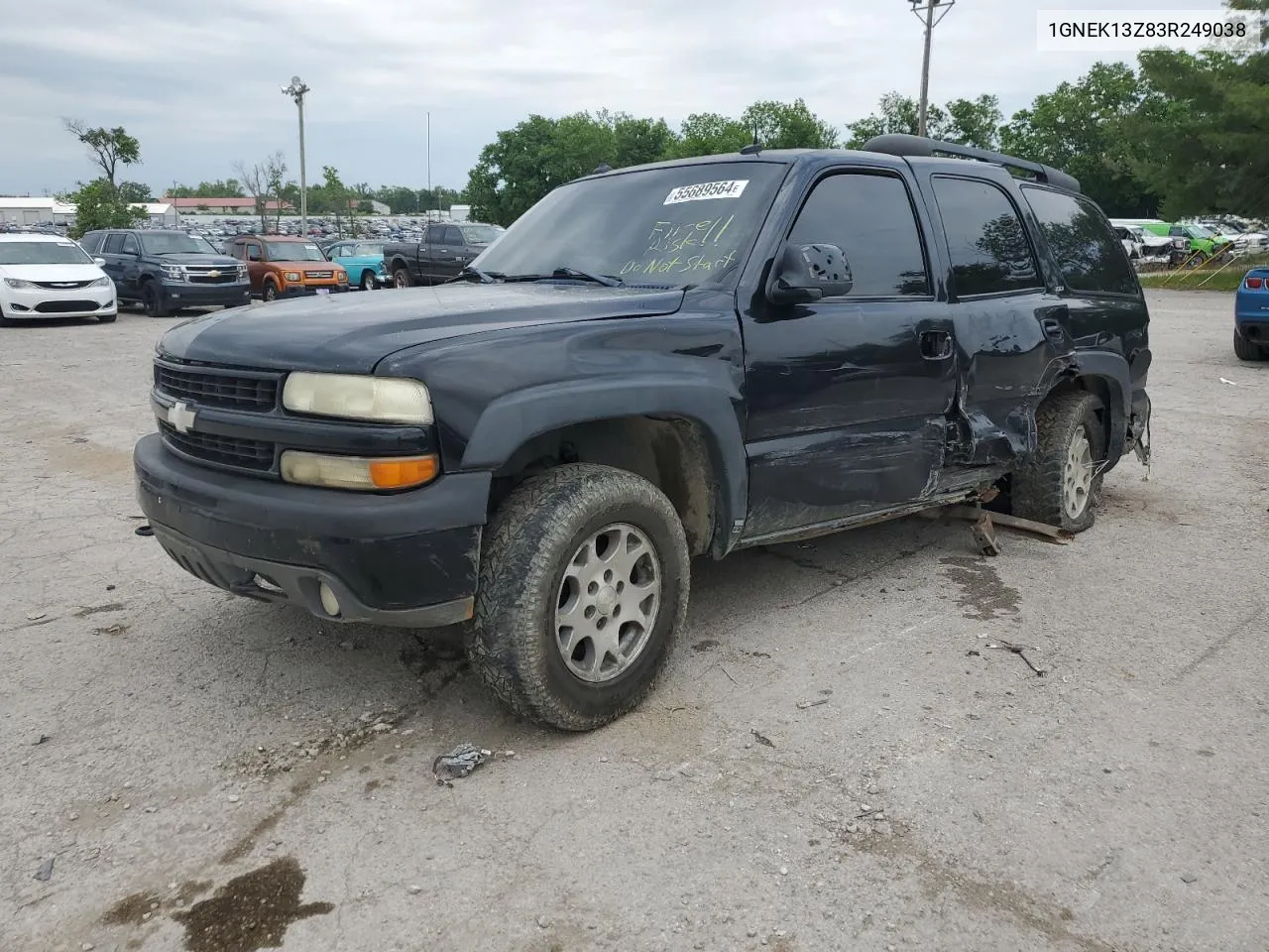 2003 Chevrolet Tahoe K1500 VIN: 1GNEK13Z83R249038 Lot: 55689564