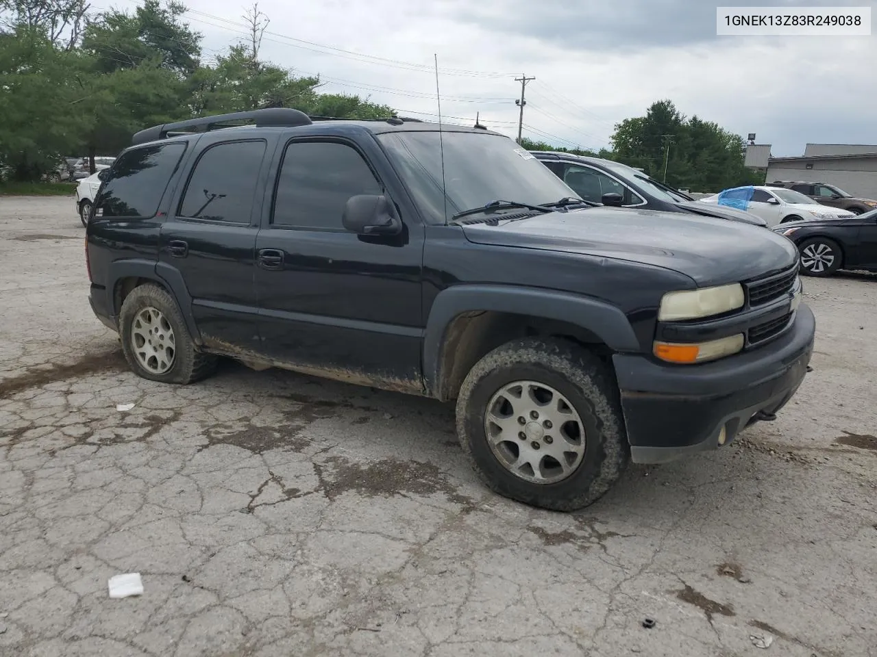 2003 Chevrolet Tahoe K1500 VIN: 1GNEK13Z83R249038 Lot: 55689564