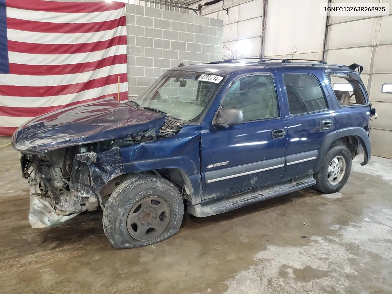 2003 Chevrolet Tahoe C1500 VIN: 1GNEC13Z63R268975 Lot: 57677694