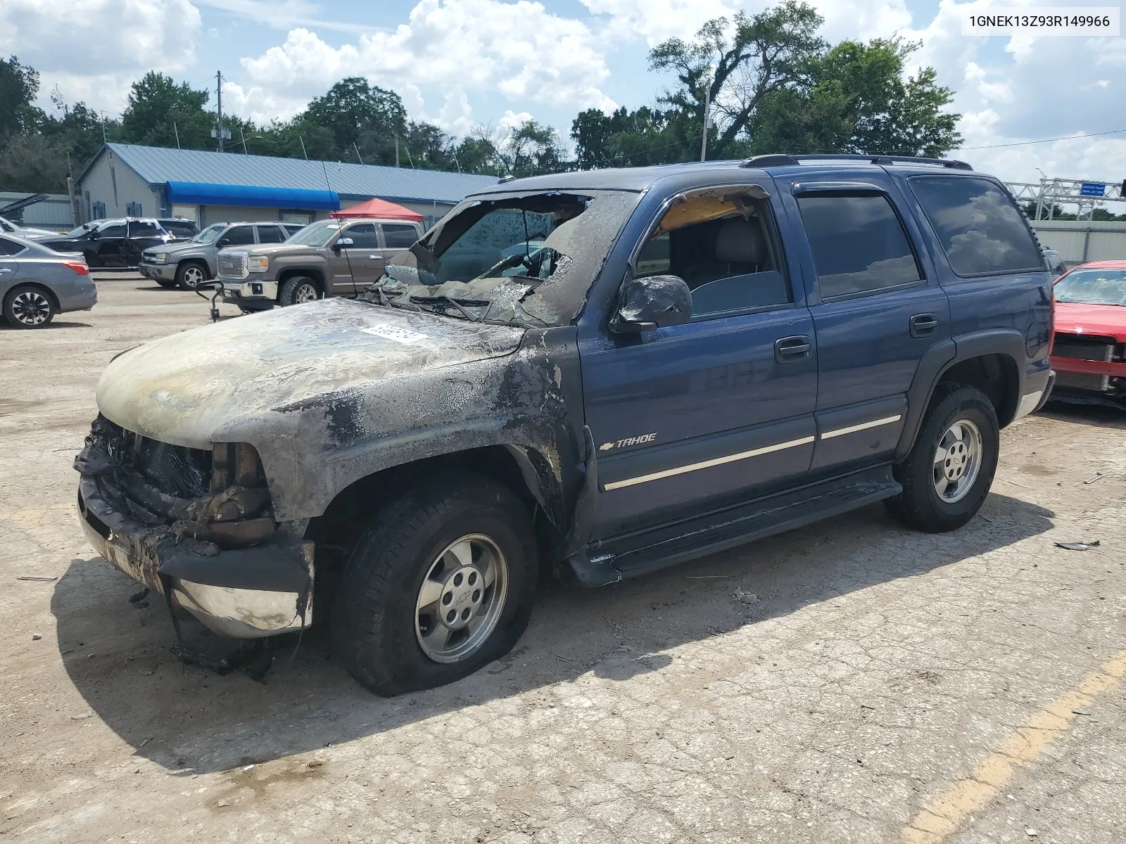 2003 Chevrolet Tahoe K1500 VIN: 1GNEK13Z93R149966 Lot: 60396134