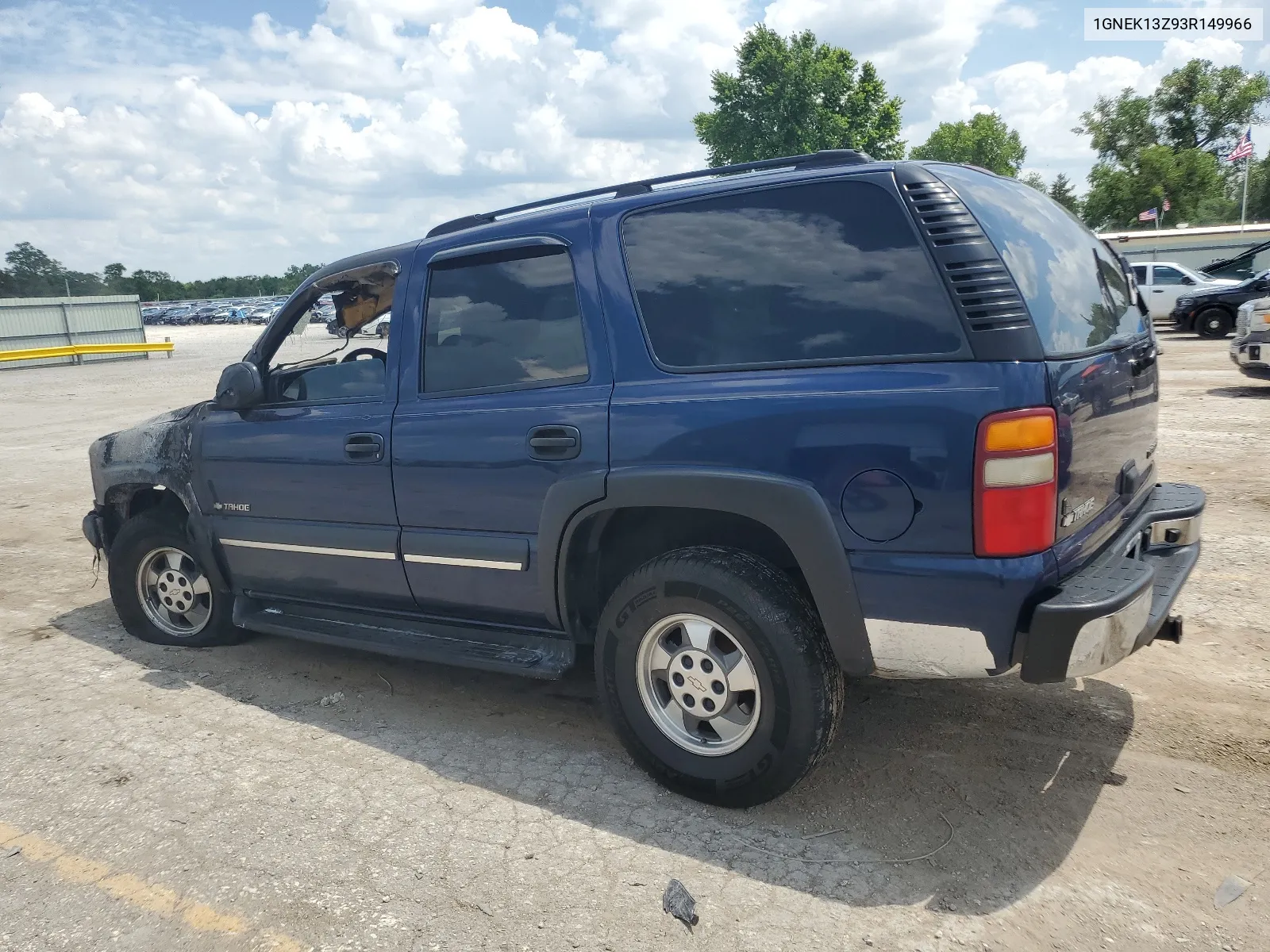 2003 Chevrolet Tahoe K1500 VIN: 1GNEK13Z93R149966 Lot: 60396134