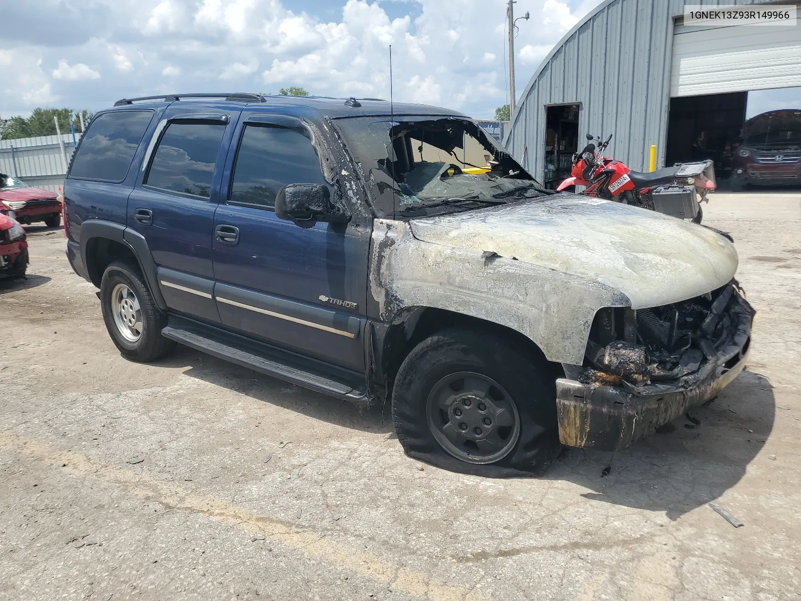 2003 Chevrolet Tahoe K1500 VIN: 1GNEK13Z93R149966 Lot: 60396134