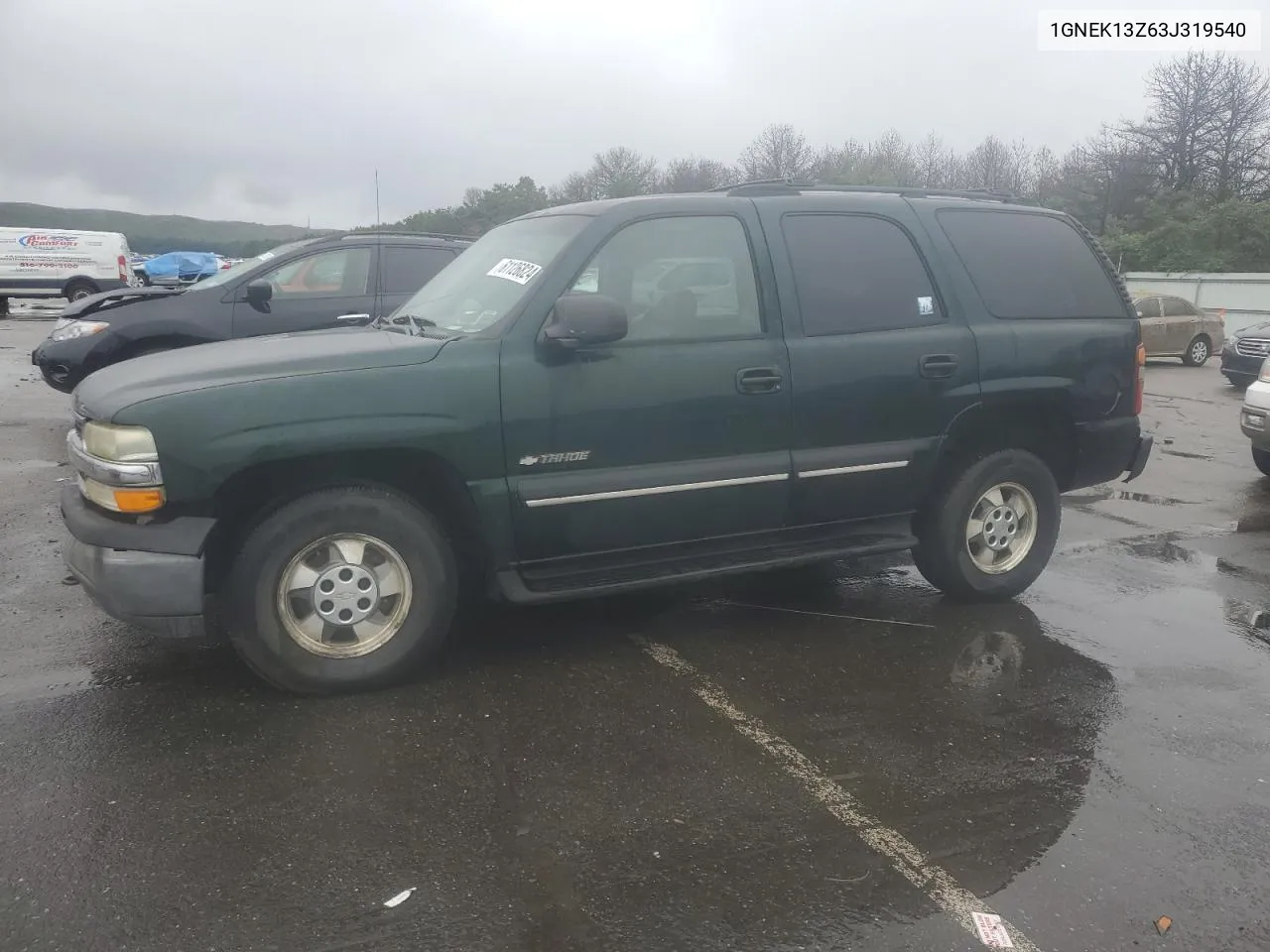 2003 Chevrolet Tahoe K1500 VIN: 1GNEK13Z63J319540 Lot: 61126824