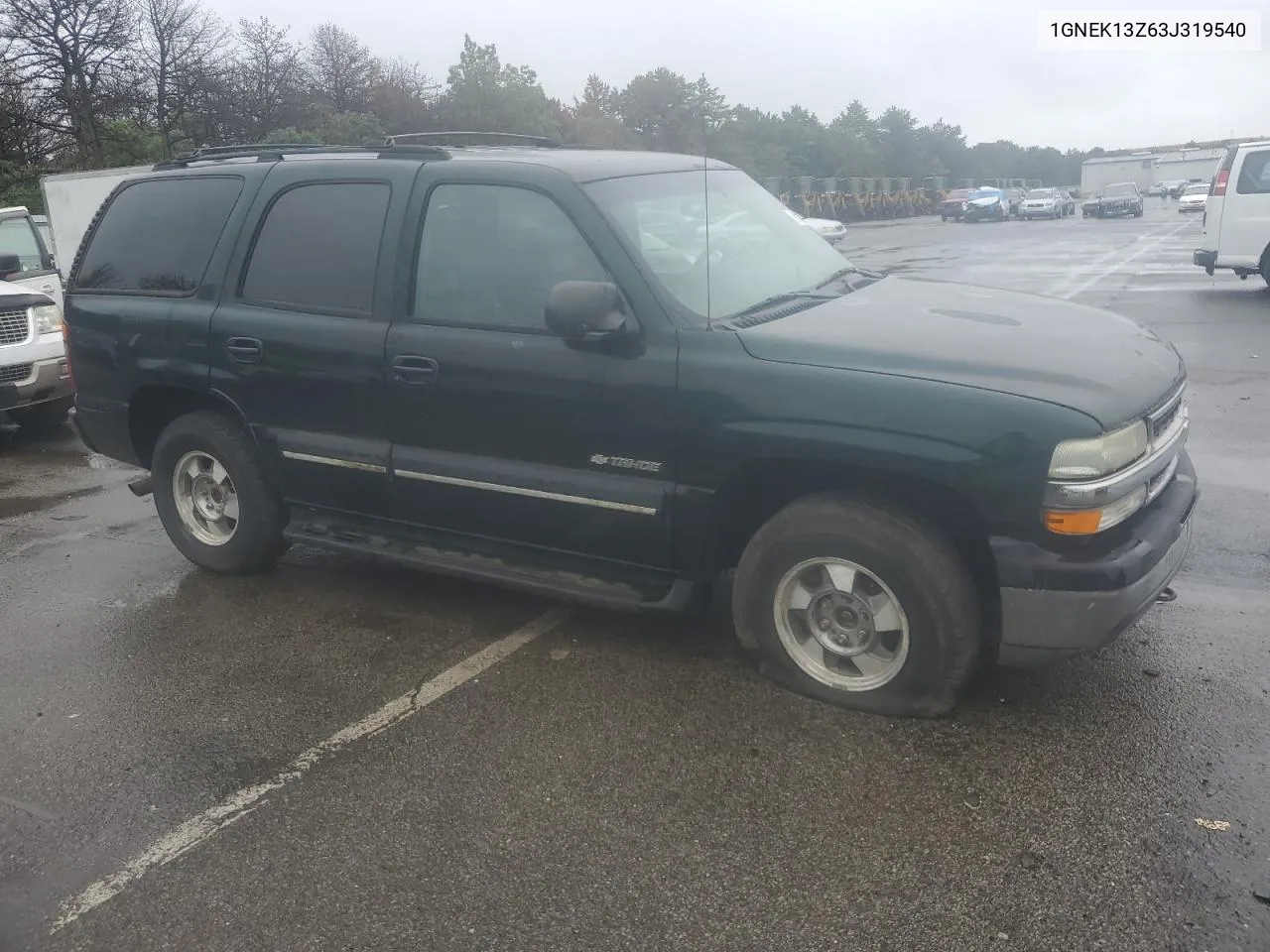 2003 Chevrolet Tahoe K1500 VIN: 1GNEK13Z63J319540 Lot: 61126824