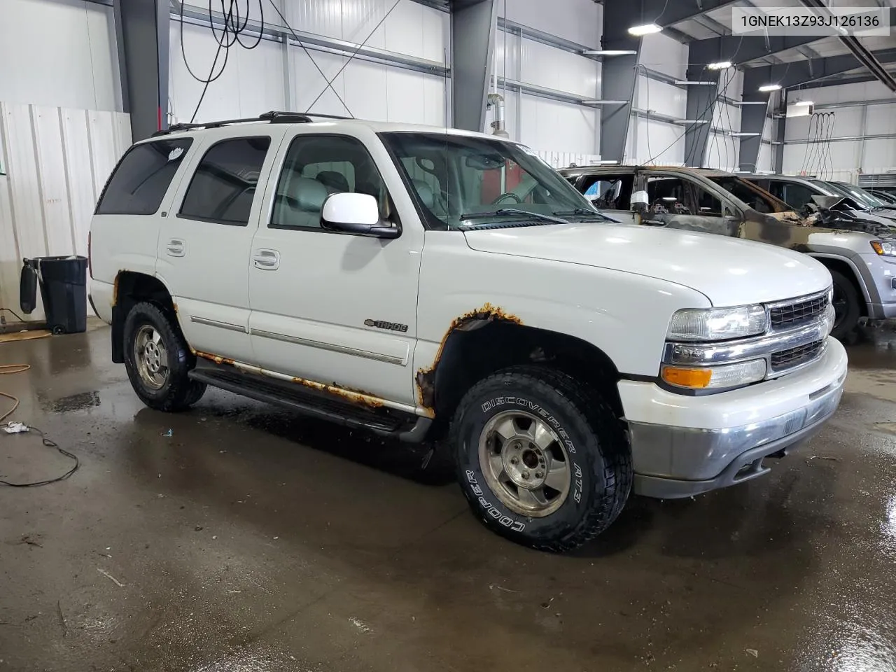 2003 Chevrolet Tahoe K1500 VIN: 1GNEK13Z93J126136 Lot: 64376964