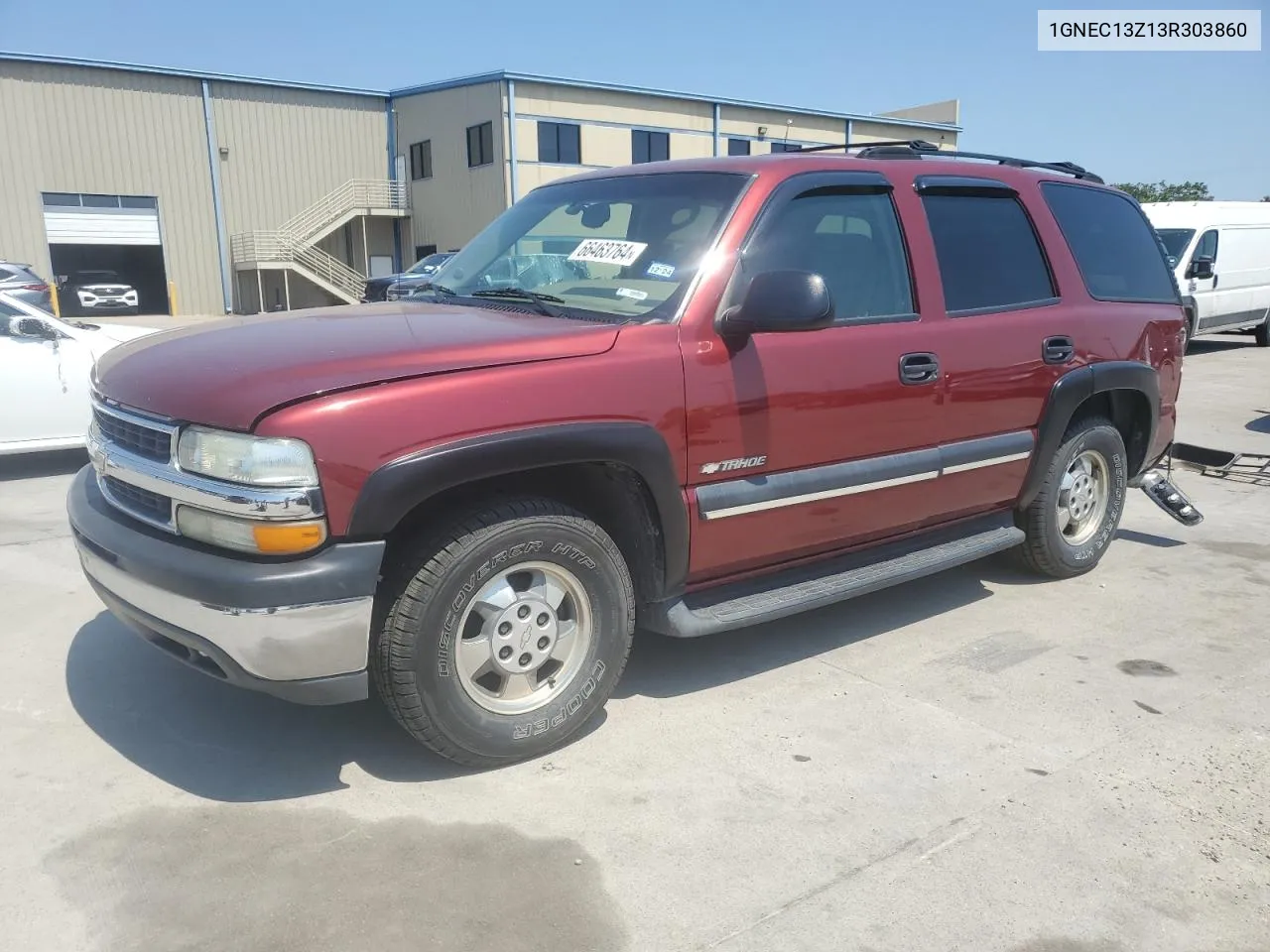 2003 Chevrolet Tahoe C1500 VIN: 1GNEC13Z13R303860 Lot: 66463764