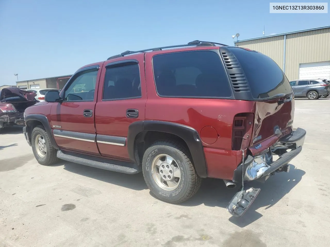 2003 Chevrolet Tahoe C1500 VIN: 1GNEC13Z13R303860 Lot: 66463764