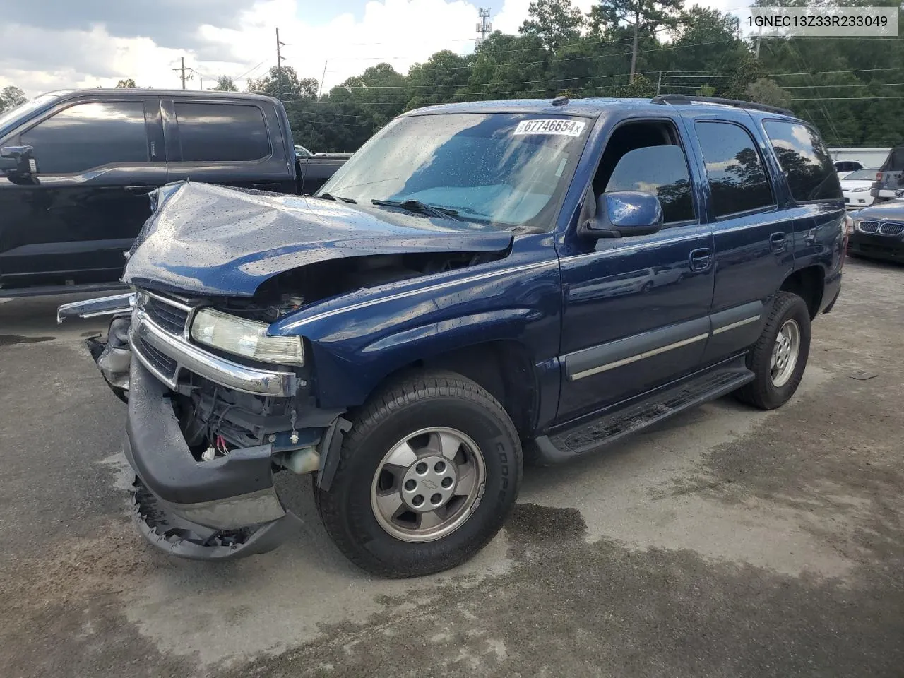 2003 Chevrolet Tahoe C1500 VIN: 1GNEC13Z33R233049 Lot: 67746654