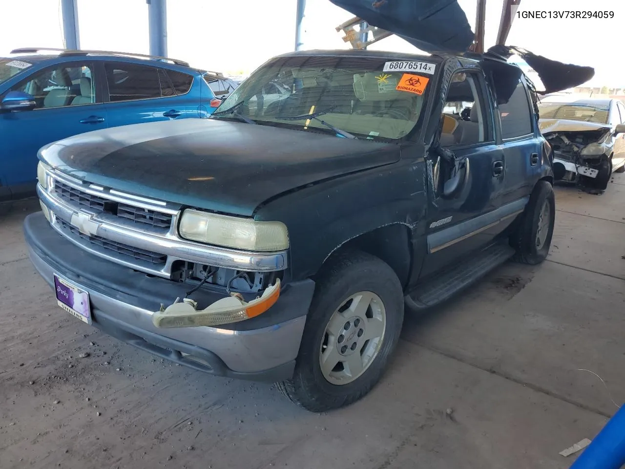 2003 Chevrolet Tahoe C1500 VIN: 1GNEC13V73R294059 Lot: 68076514