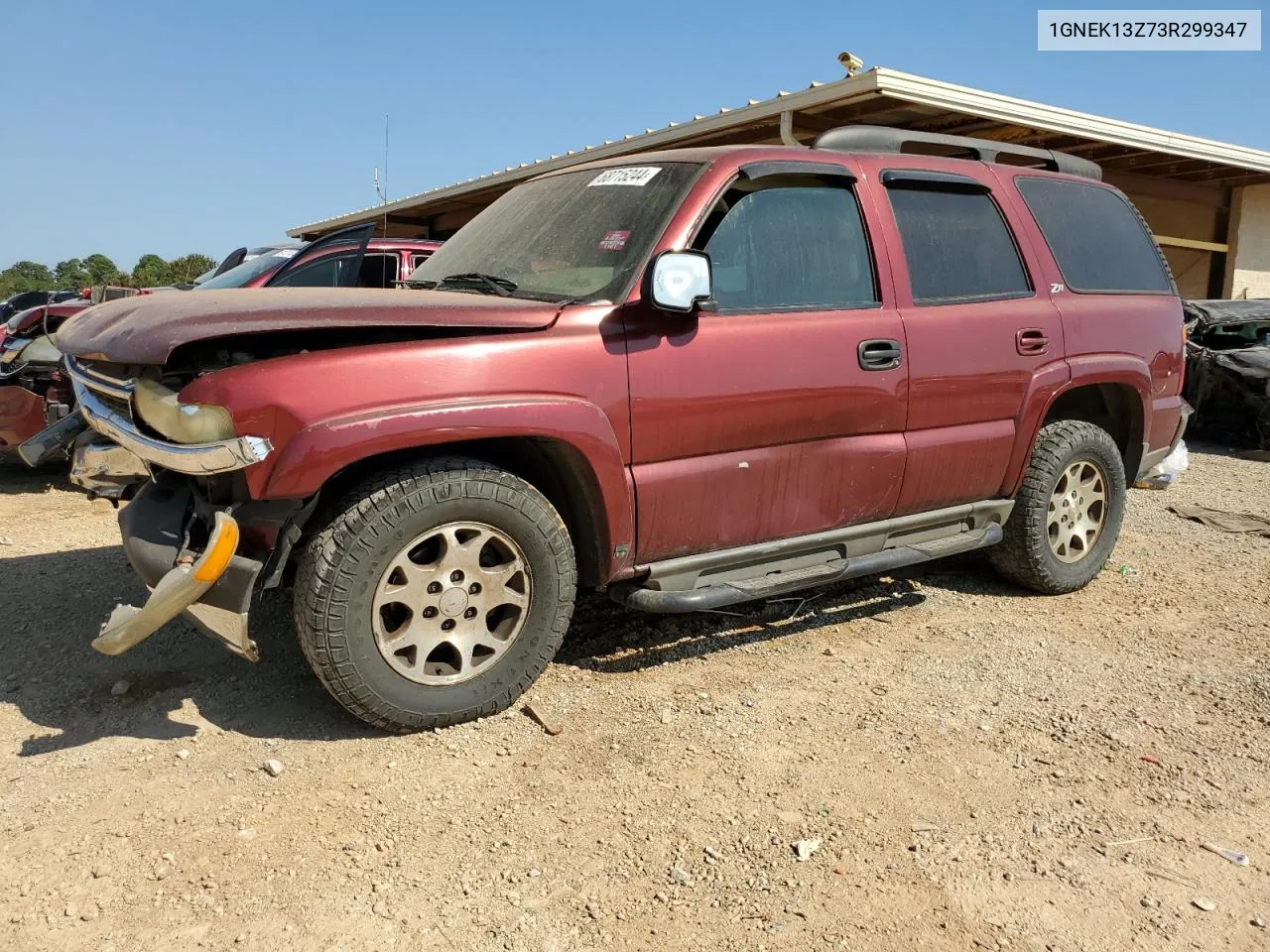 2003 Chevrolet Tahoe K1500 VIN: 1GNEK13Z73R299347 Lot: 68715244