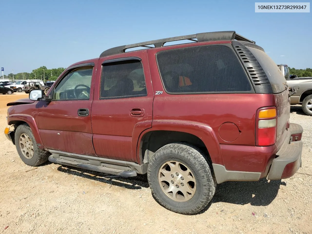 2003 Chevrolet Tahoe K1500 VIN: 1GNEK13Z73R299347 Lot: 68715244