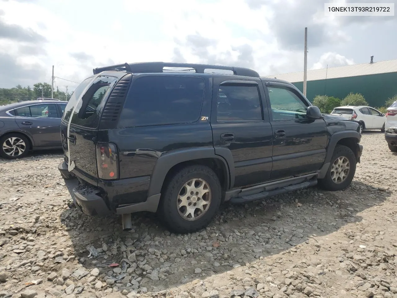 2003 Chevrolet Tahoe K1500 VIN: 1GNEK13T93R219722 Lot: 69604454