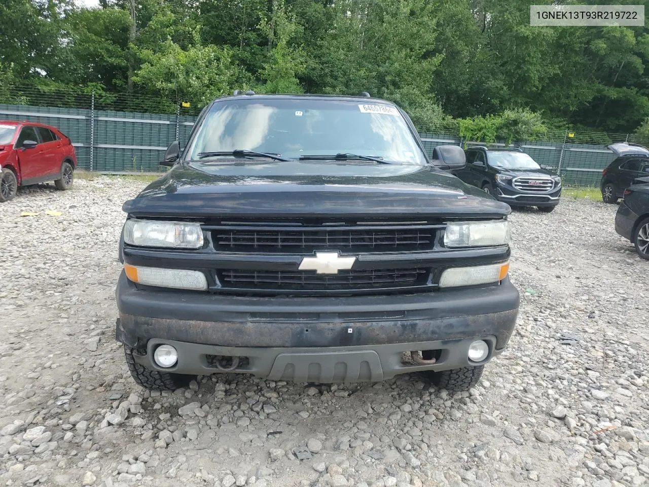 2003 Chevrolet Tahoe K1500 VIN: 1GNEK13T93R219722 Lot: 69604454