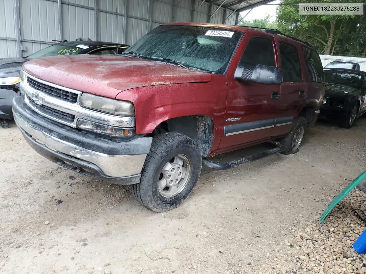 2003 Chevrolet Tahoe C1500 VIN: 1GNEC13Z23J275288 Lot: 70260654