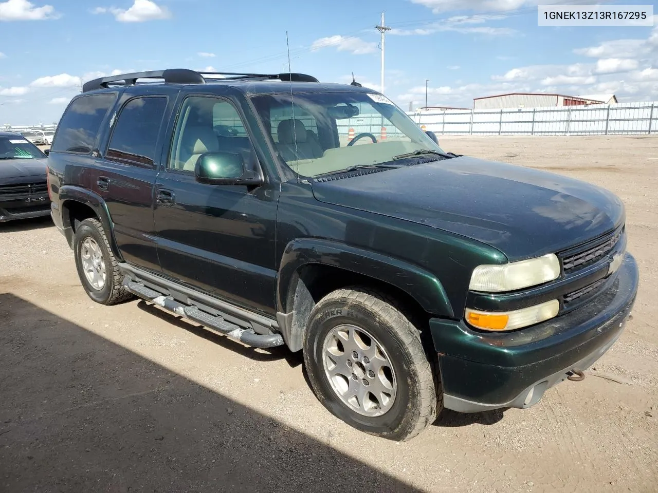 2003 Chevrolet Tahoe K1500 VIN: 1GNEK13Z13R167295 Lot: 70984244