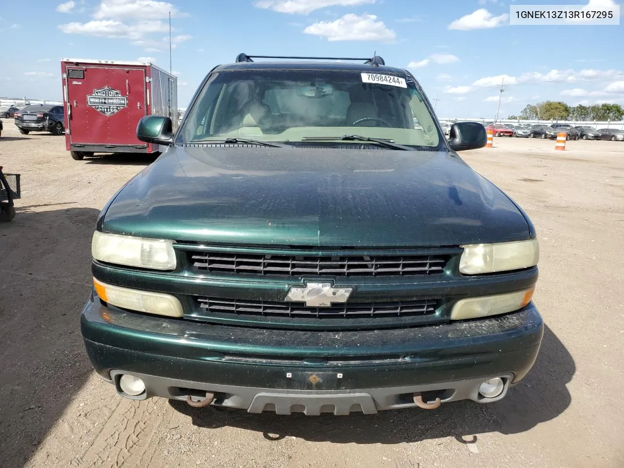 2003 Chevrolet Tahoe K1500 VIN: 1GNEK13Z13R167295 Lot: 70984244